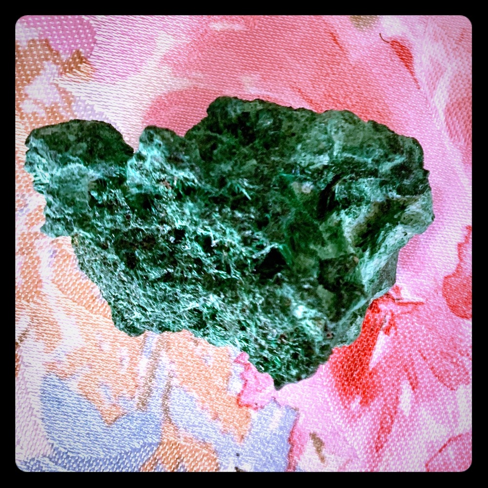 Malachite Fibrous Raw Mineral Gemstone